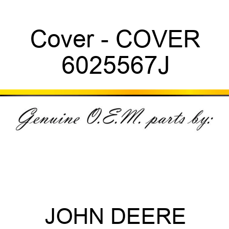 Cover - COVER 6025567J