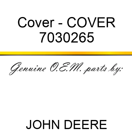Cover - COVER 7030265