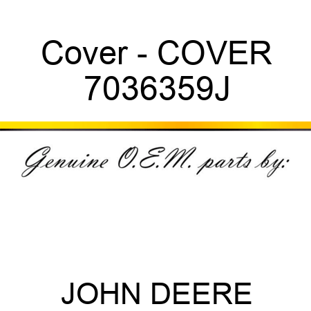 Cover - COVER 7036359J