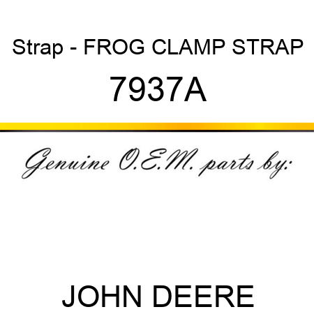 Strap - FROG CLAMP STRAP 7937A