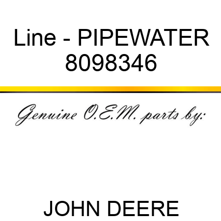Line - PIPEWATER 8098346