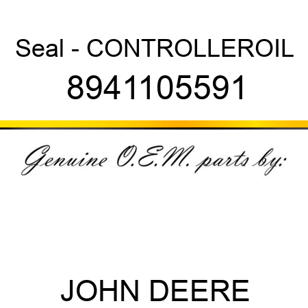 Seal - CONTROLLER,OIL 8941105591