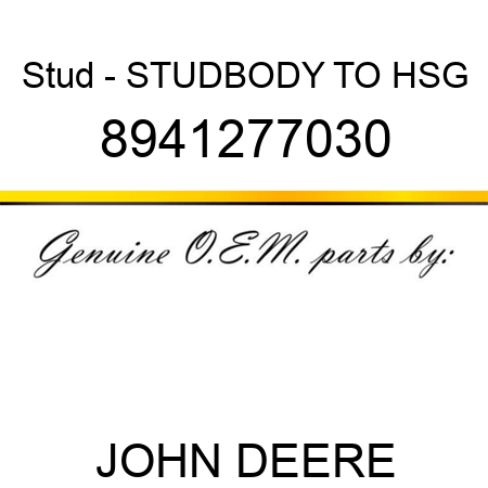 Stud - STUD,BODY TO HSG 8941277030