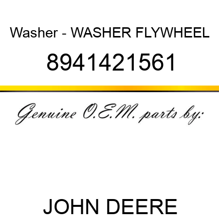 Washer - WASHER, FLYWHEEL 8941421561