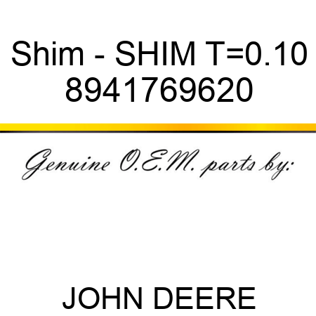 Shim - SHIM T=0.10 8941769620