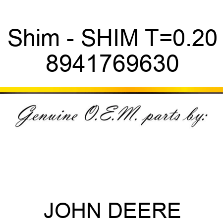 Shim - SHIM T=0.20 8941769630