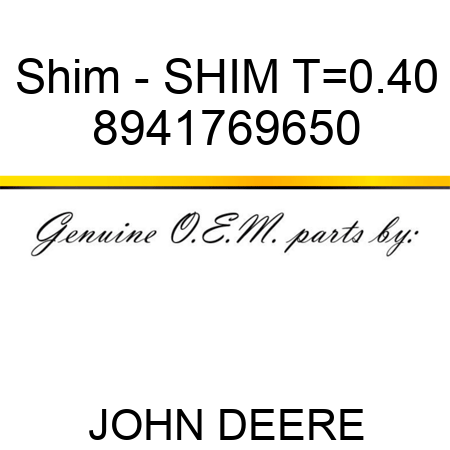 Shim - SHIM T=0.40 8941769650