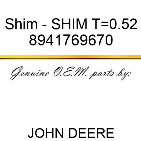 Shim - SHIM T=0.52 8941769670