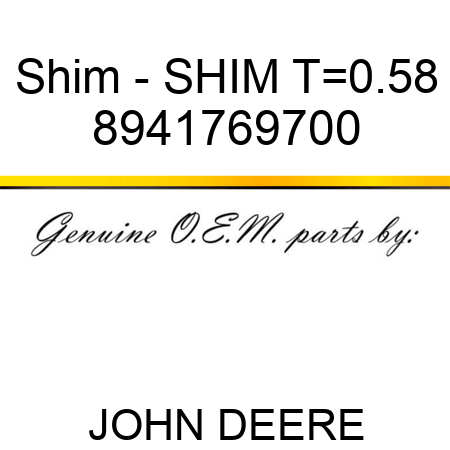 Shim - SHIM T=0.58 8941769700