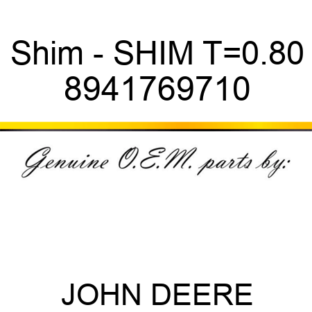 Shim - SHIM T=0.80 8941769710