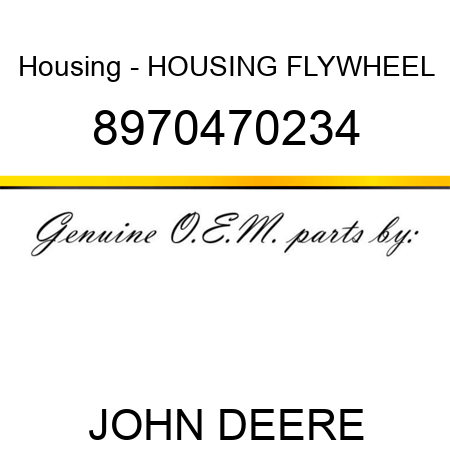 Housing - HOUSING FLYWHEEL 8970470234