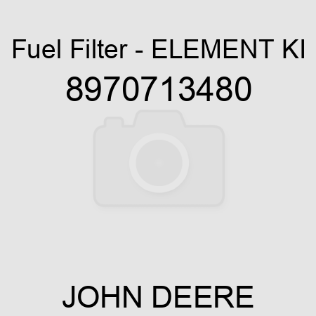 Fuel Filter - ELEMENT KI 8970713480
