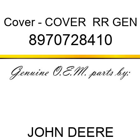 Cover - COVER,  RR GEN 8970728410