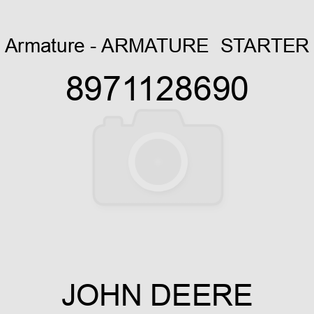 Armature - ARMATURE,  STARTER 8971128690