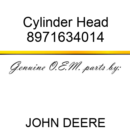 Cylinder Head 8971634014