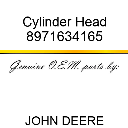 Cylinder Head 8971634165