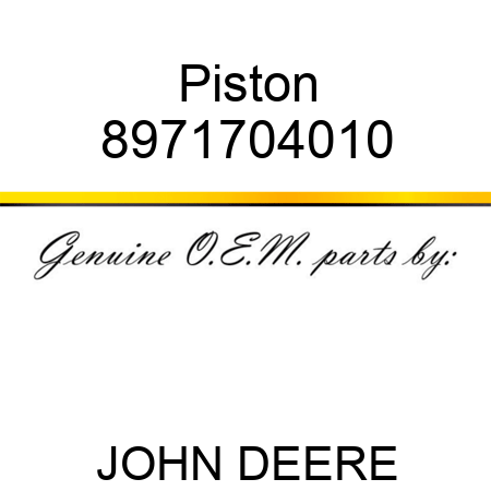 Piston 8971704010