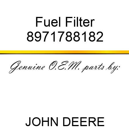 Fuel Filter 8971788182