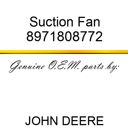 Suction Fan 8971808772