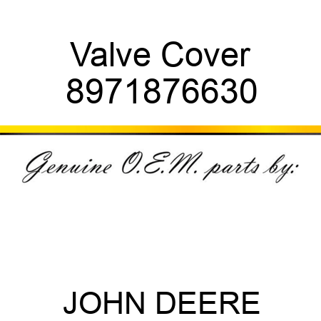 Valve Cover 8971876630