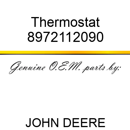 Thermostat 8972112090