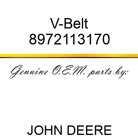 V-Belt 8972113170
