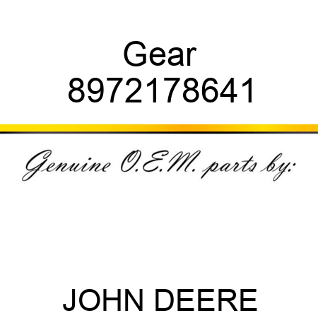 Gear 8972178641