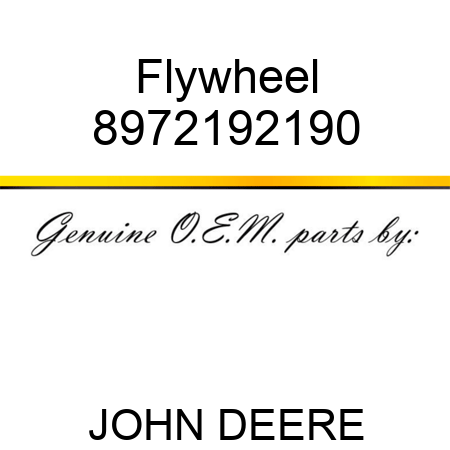 Flywheel 8972192190