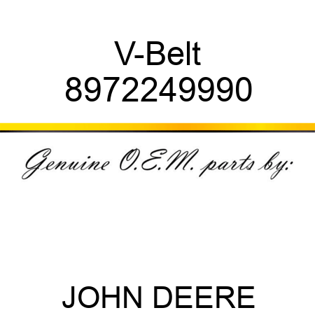 V-Belt 8972249990