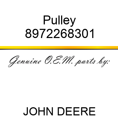 Pulley 8972268301