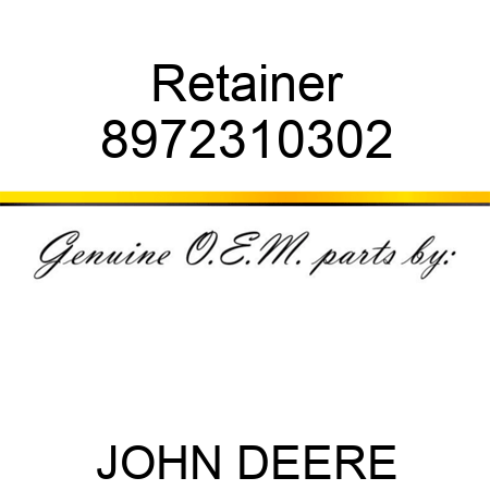 Retainer 8972310302