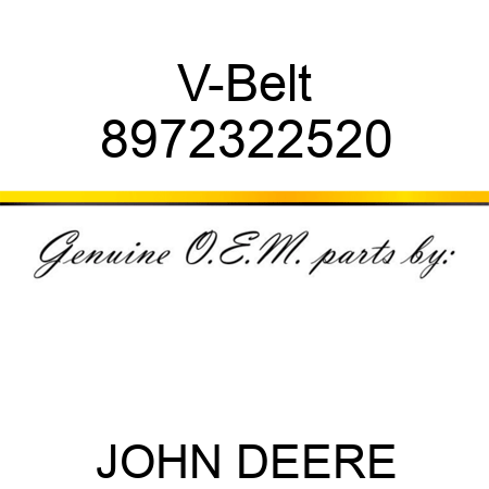 V-Belt 8972322520
