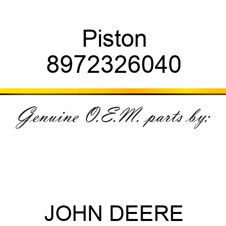 Piston 8972326040
