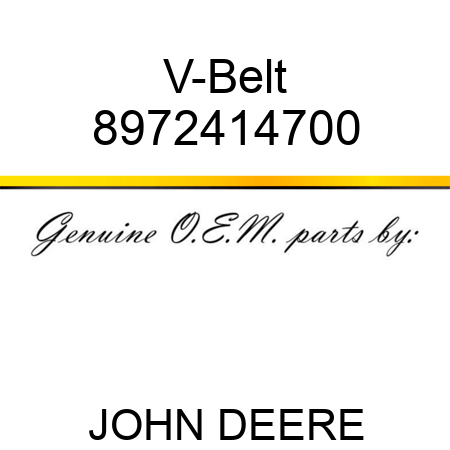 V-Belt 8972414700