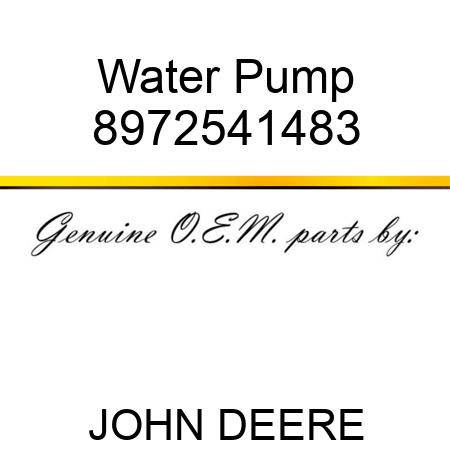 Water Pump 8972541483