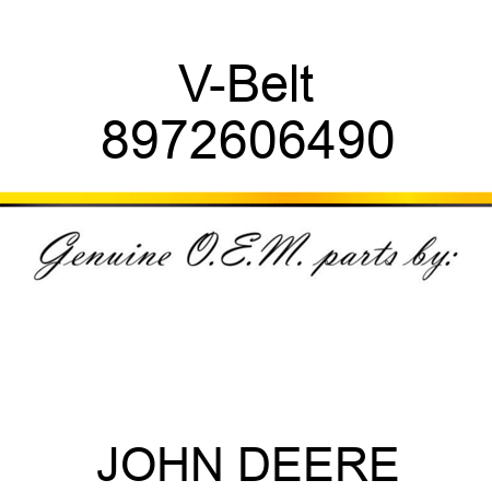 V-Belt 8972606490