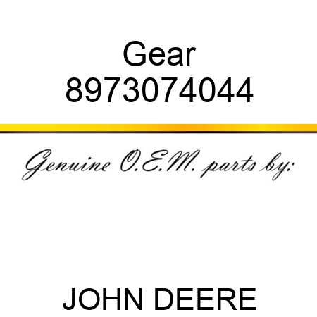 Gear 8973074044