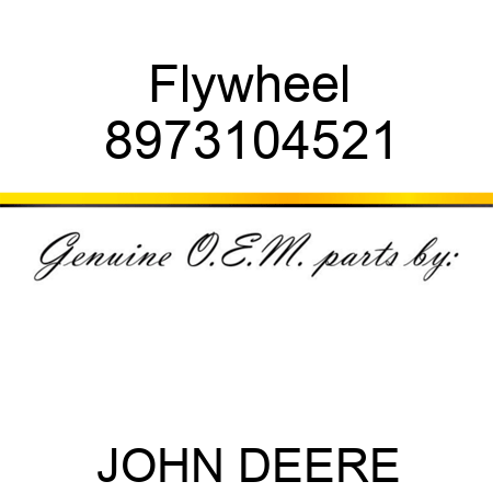 Flywheel 8973104521