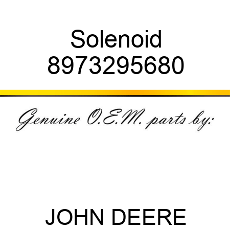 Solenoid 8973295680