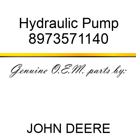 Hydraulic Pump 8973571140