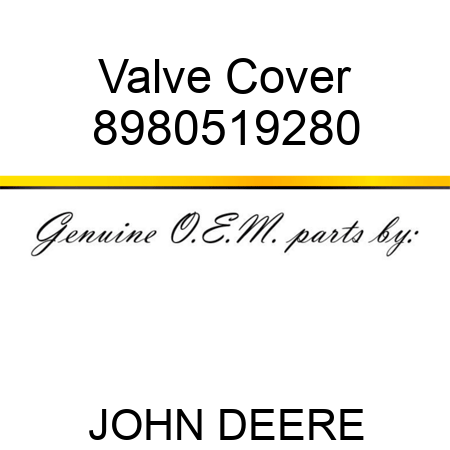 Valve Cover 8980519280