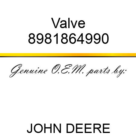 Valve 8981864990