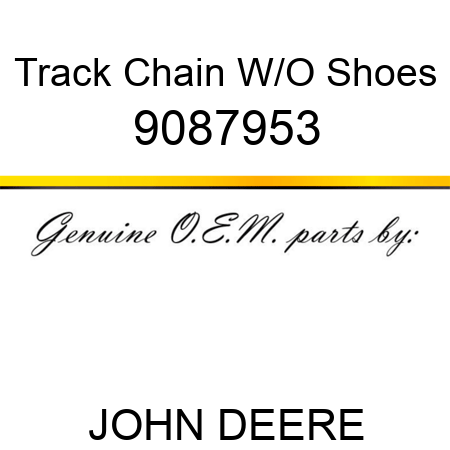 Track Chain W/O Shoes 9087953