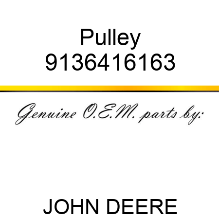 Pulley 9136416163