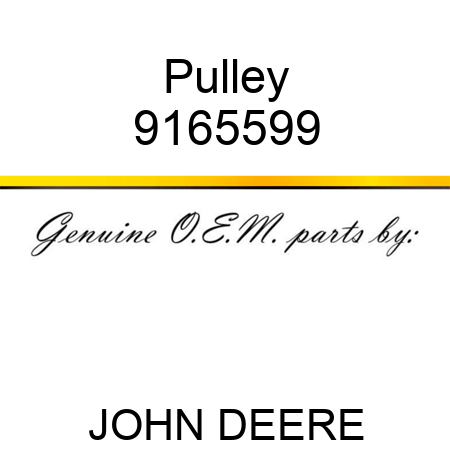 Pulley 9165599