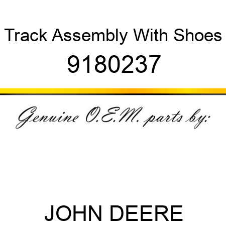 Track Assembly With Shoes 9180237