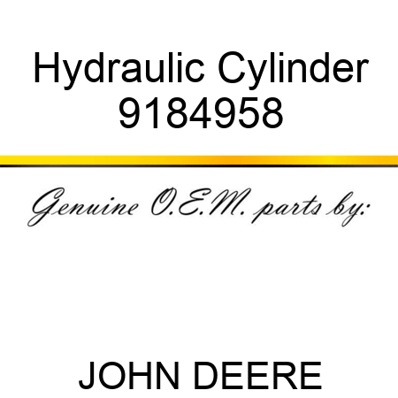 Hydraulic Cylinder 9184958