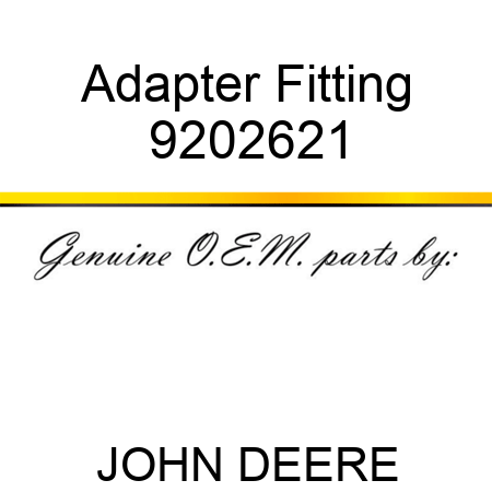 Adapter Fitting 9202621