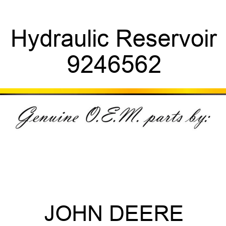 Hydraulic Reservoir 9246562