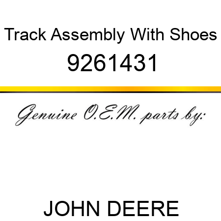 Track Assembly With Shoes 9261431
